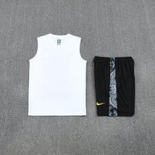 Brazil Sleeveless Training Kit  White gray