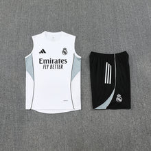 Real Madrid Sleeveless Training Kit White  black