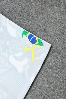 Brazil Sleeveless Training Kit  White gray