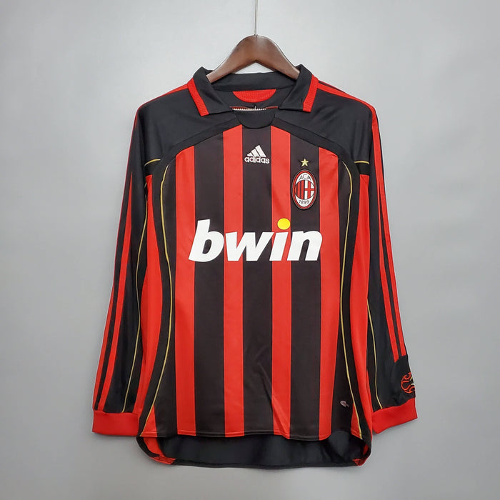 AC Milan Long Sleeve Home Shirt - 2007-08
