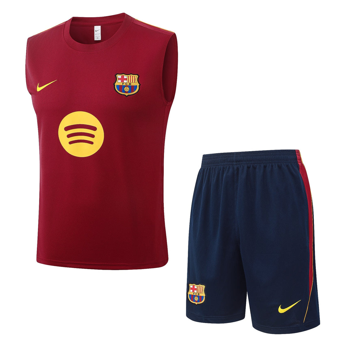 Barcelona 2627 Sleeveless Training Kit  Dark green