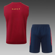 Barcelona 2627 Sleeveless Training Kit  Dark green