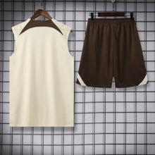 Corinthians Sleeveless Training Kit - Coffee/Cream