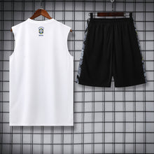 Brazil Sleeveless Training Kit  White gray