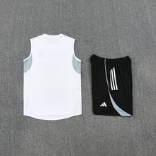 Real Madrid Sleeveless Training Kit White  black