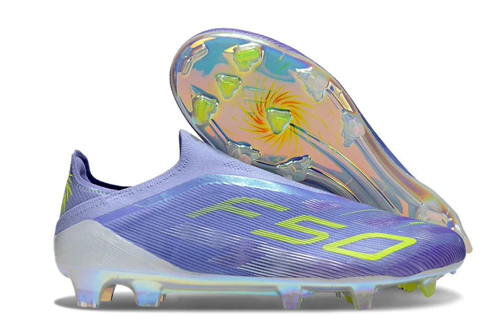 F50 Elite FG LL Purple/Green 9.5 US