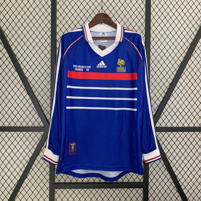 France Long Sleeve Home Shirt - 1998