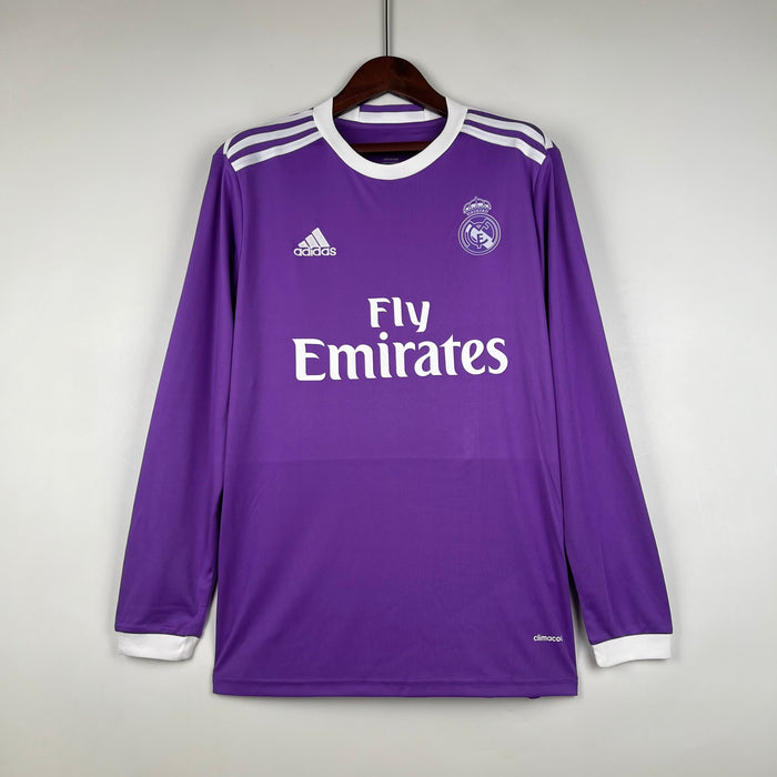 Real Madrid Long Sleeve Away Shirt - 2016-17